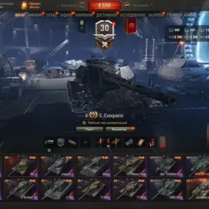 Мир Танков: аккаунт с FV215b (183), Super Conqueror и Maus — 24 танка X уровня, 25 танков IX уровня и 23 танка VIII уровня