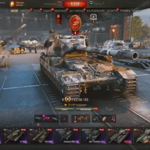 Аккаунт Мир Танков: FV215b (183), Type 5 Heavy и Bat.-Châtillon 25 t — 9 танков X уровня, 1 танк IX уровня и 8 танков VIII уровня